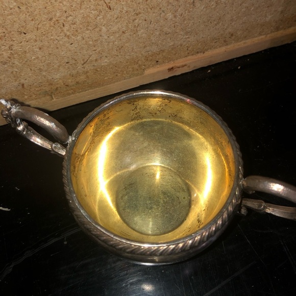 Vintage WM A ROGERS silver-plate md sugar bowls- tarnished but can be clean r - Picture 4 of 9